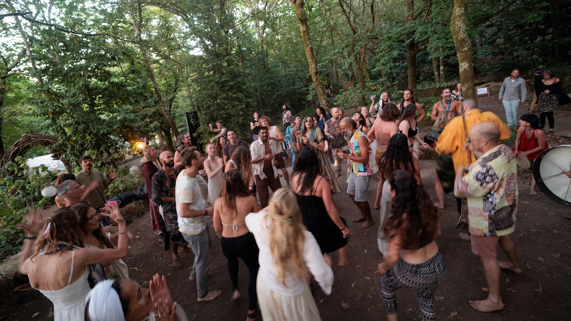 ecstatic dance during a regenerative festival