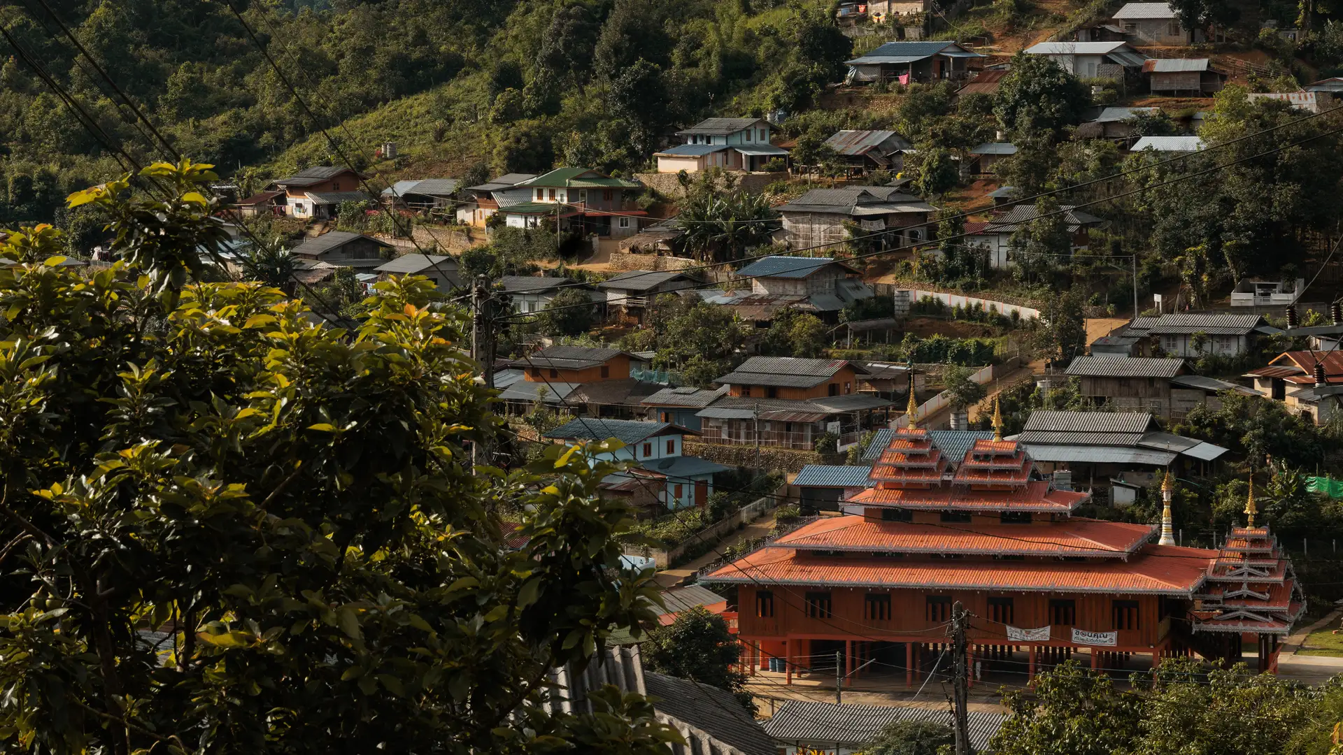 Pang Ung village at the borders of Thailand