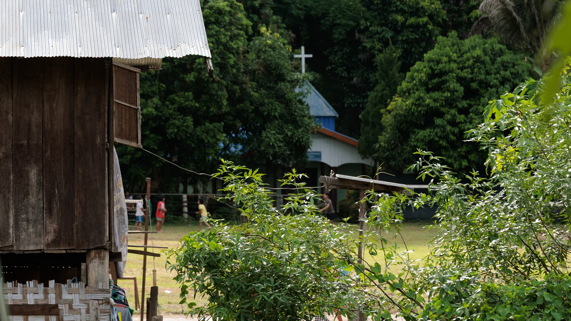Catholic church in the long neck village of Huay Pu Keng - Thailand