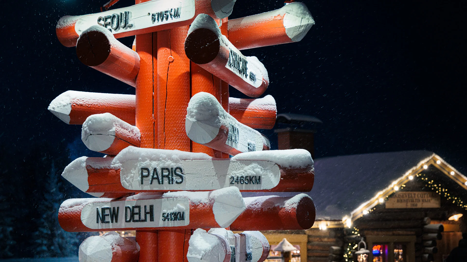 Finding your way home in Lapland around Santa Claus office