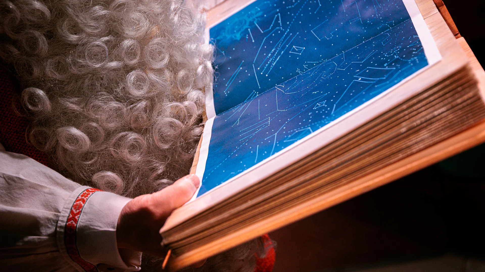 Star map of Santa Claus book