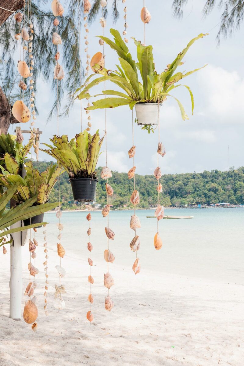 Seashell decoration on Koh Rong Sanloem