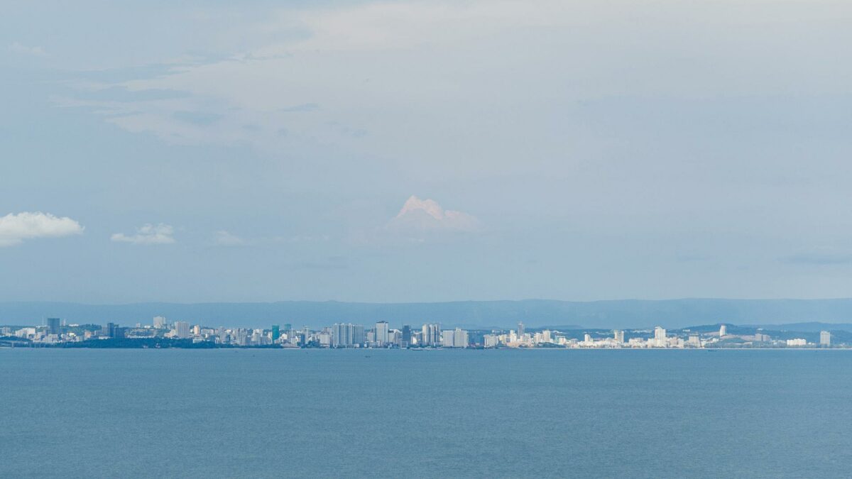 Sihanoukville seen from the light house in the north of the island