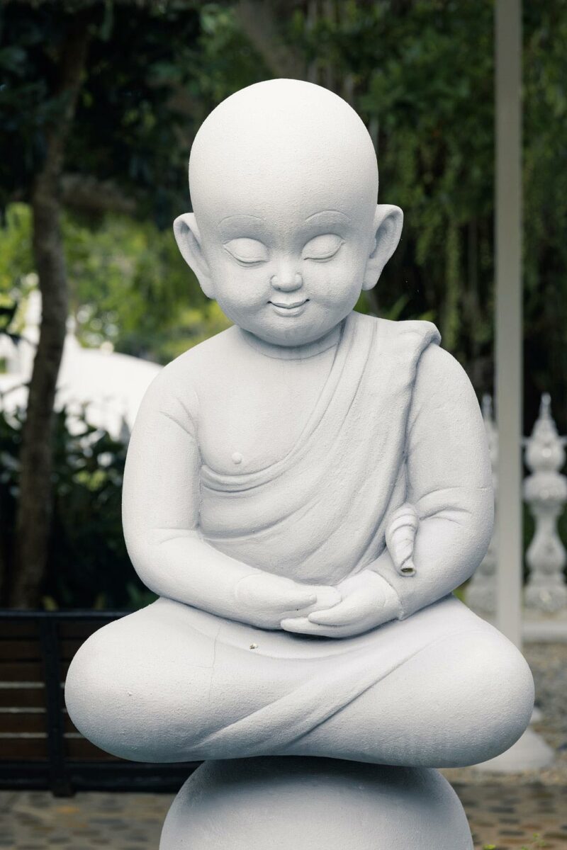 Baby Buddha statue in Wat Rong Khun - White Temple, Chiang Rai, Thailand