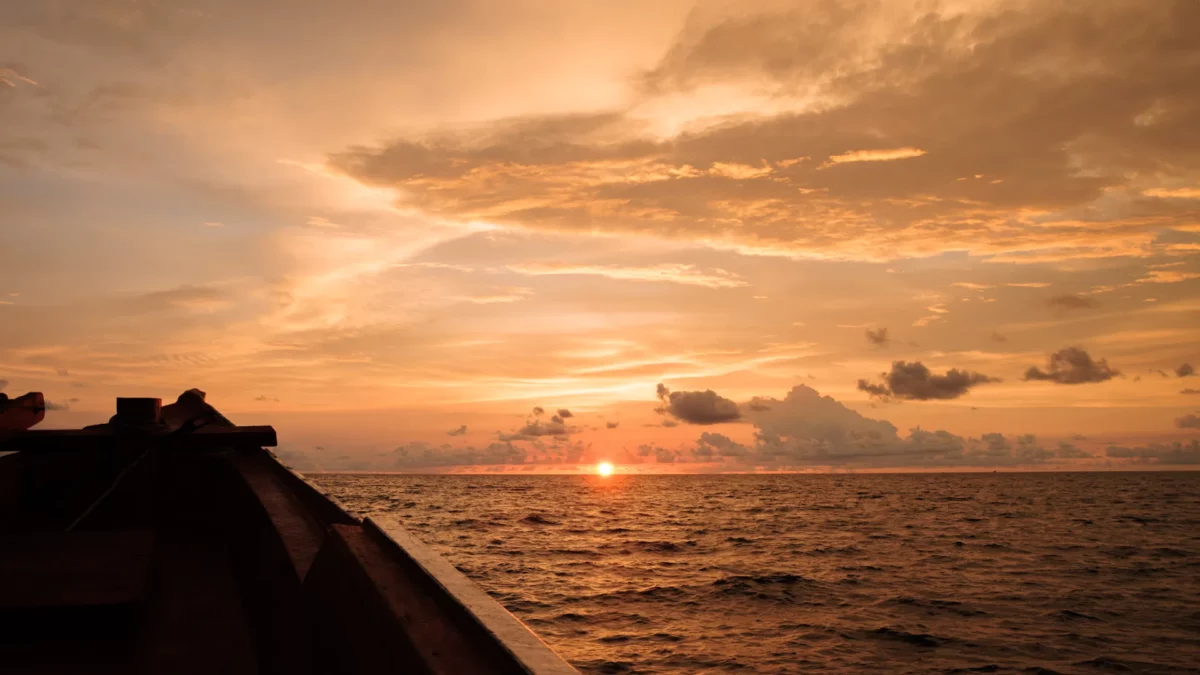 Living on an island is the best way to enjoy sunset view, Koh Rong Cambodia