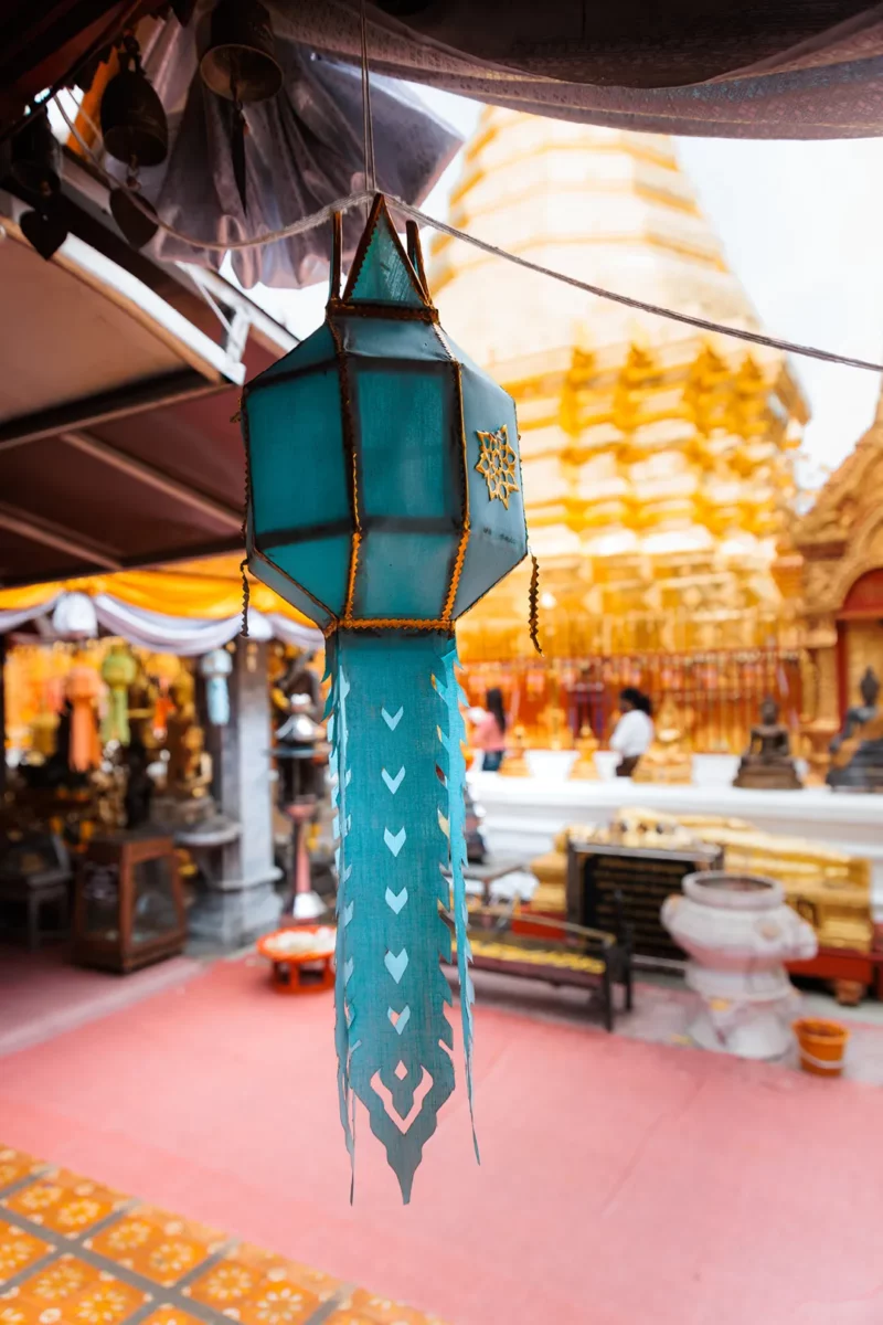 Golden Stupa in Doi Suthep, Chiang Mai, Thailand