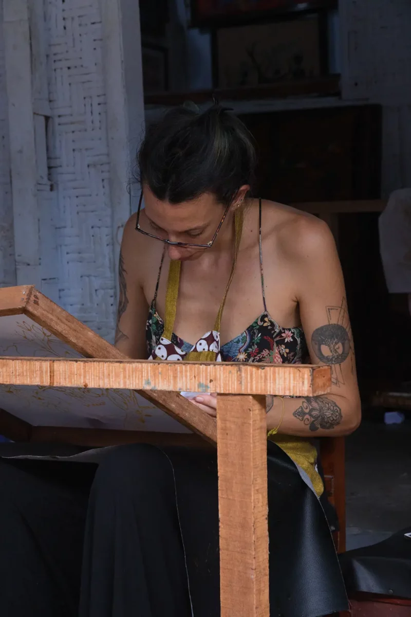 Batik workshop yogjakarta, java, indonesia