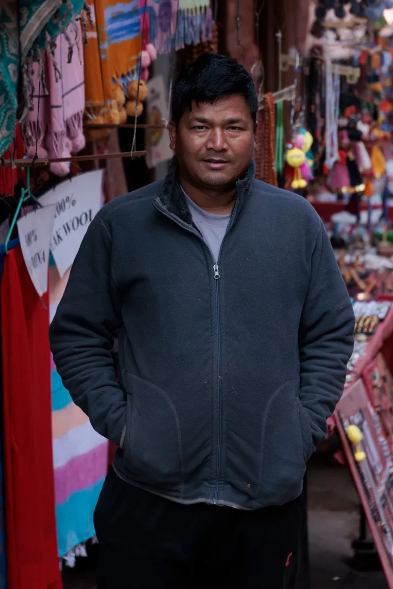 Thangka mandala school teacher portait photo, Changunarayan, Nepal