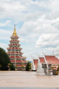 Wat Huay Pla Kang temple in Chiang Rai, Thailand