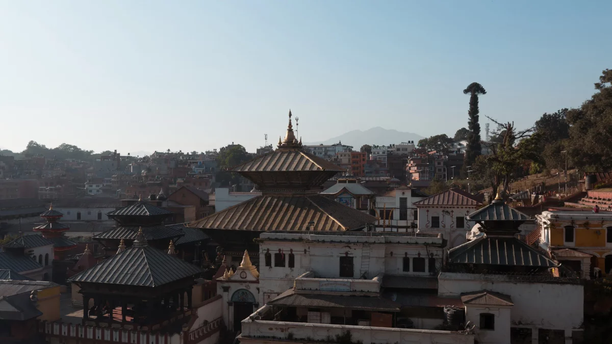 Visit Pashutatinath temple. Panoramic view of the temple in Kathmandu, Nepal.