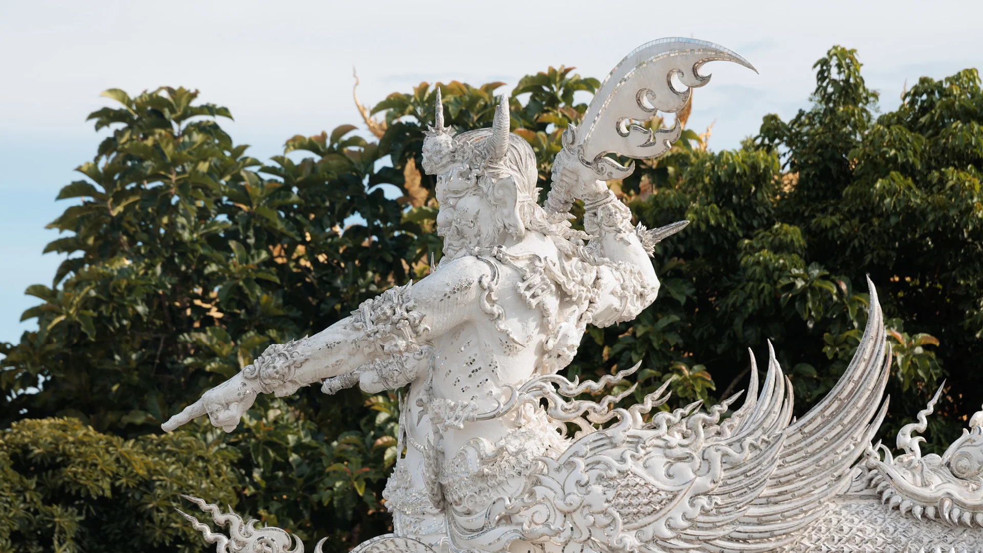 Statue in Wat Rong Khun - White Temple, Chiang Rai, Thailand