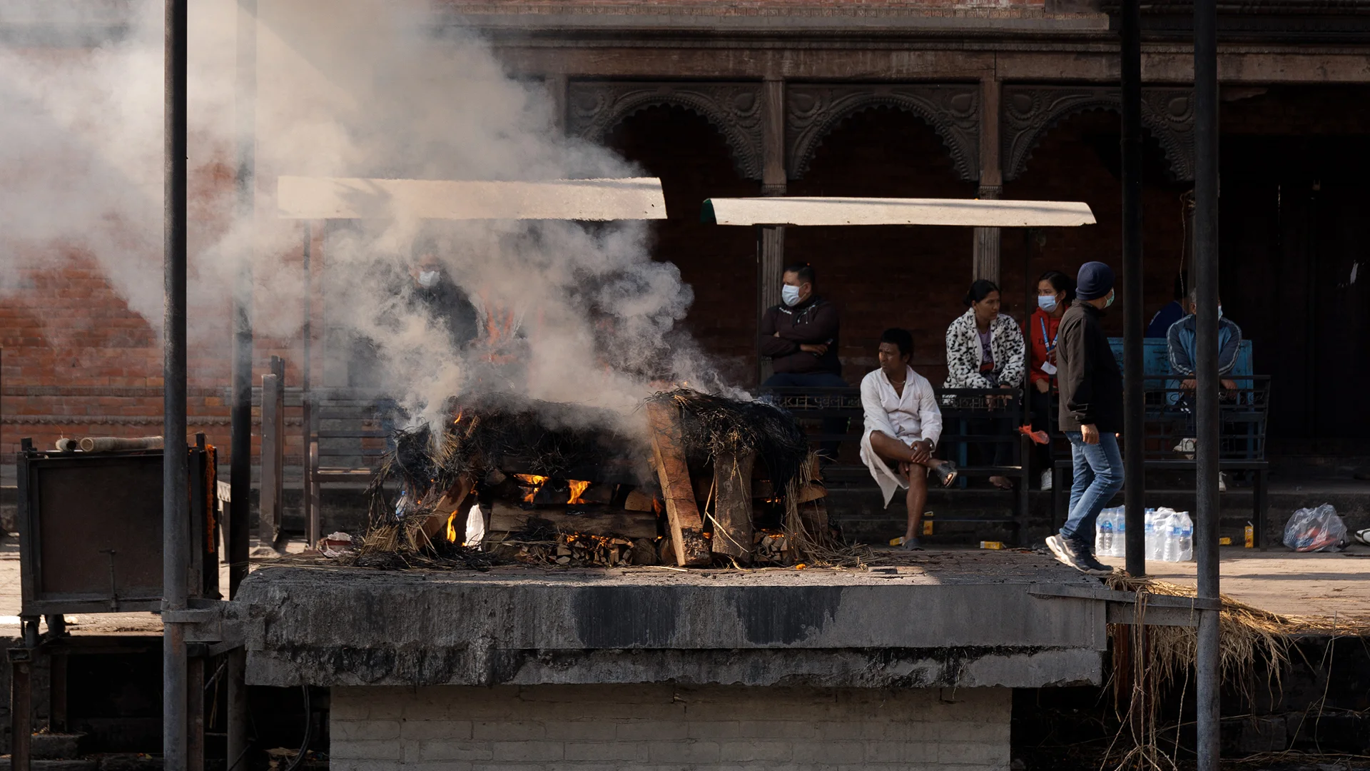 Shmashana/ cremation ground Pashupatinath temple Nepal