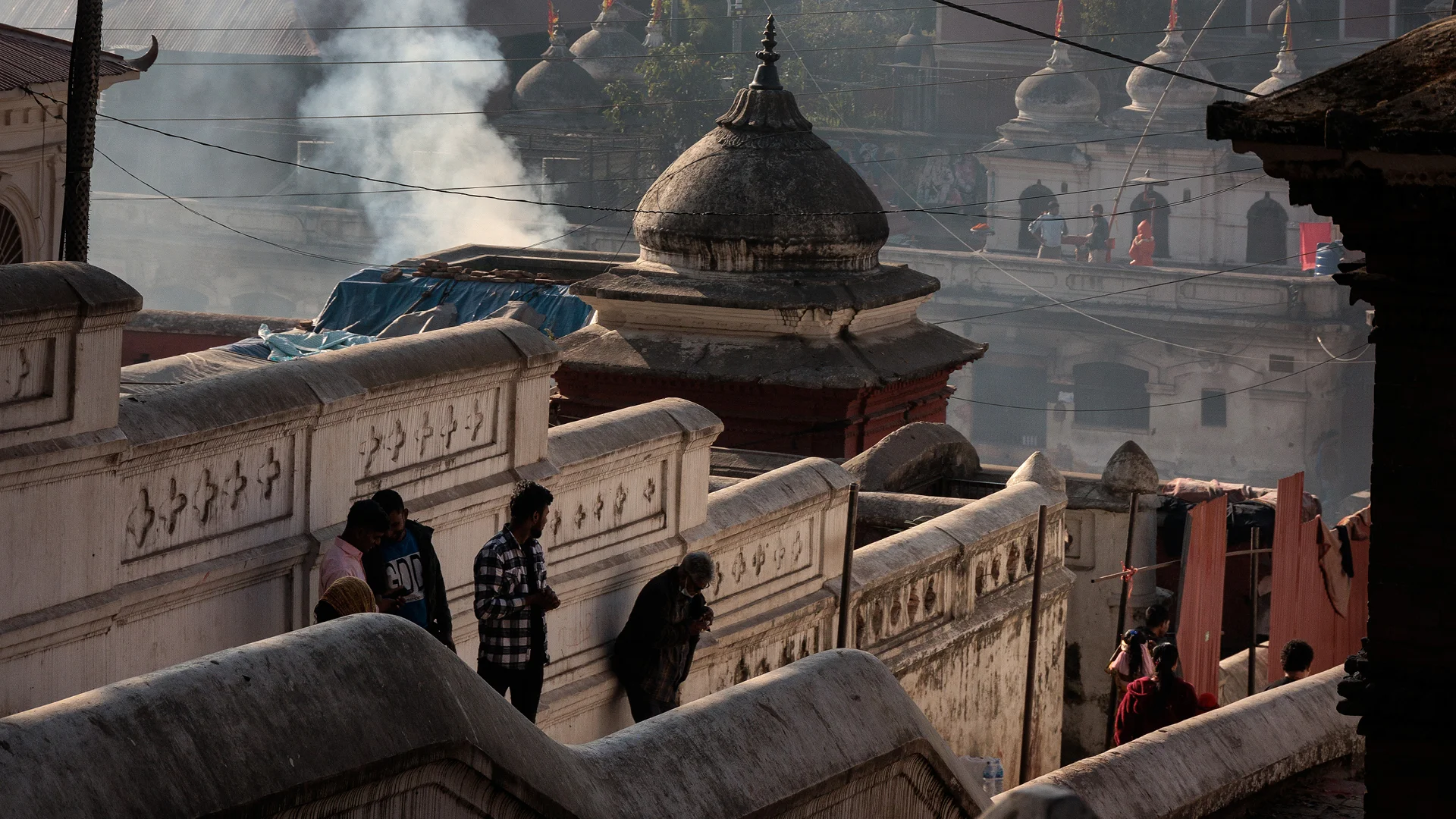 main stair of the compound of Pashupatinath Nepal