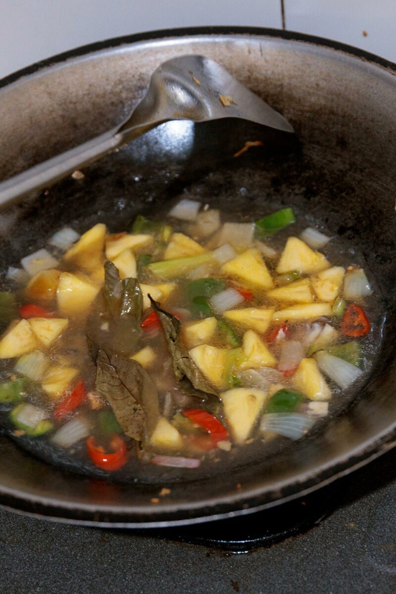 Pineapple soupe at Mama's Warung bali indonesia
