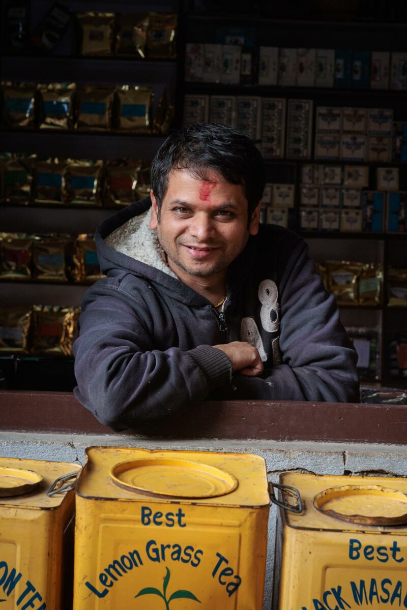 tea vendor in Thamel Kathmandu Nepal