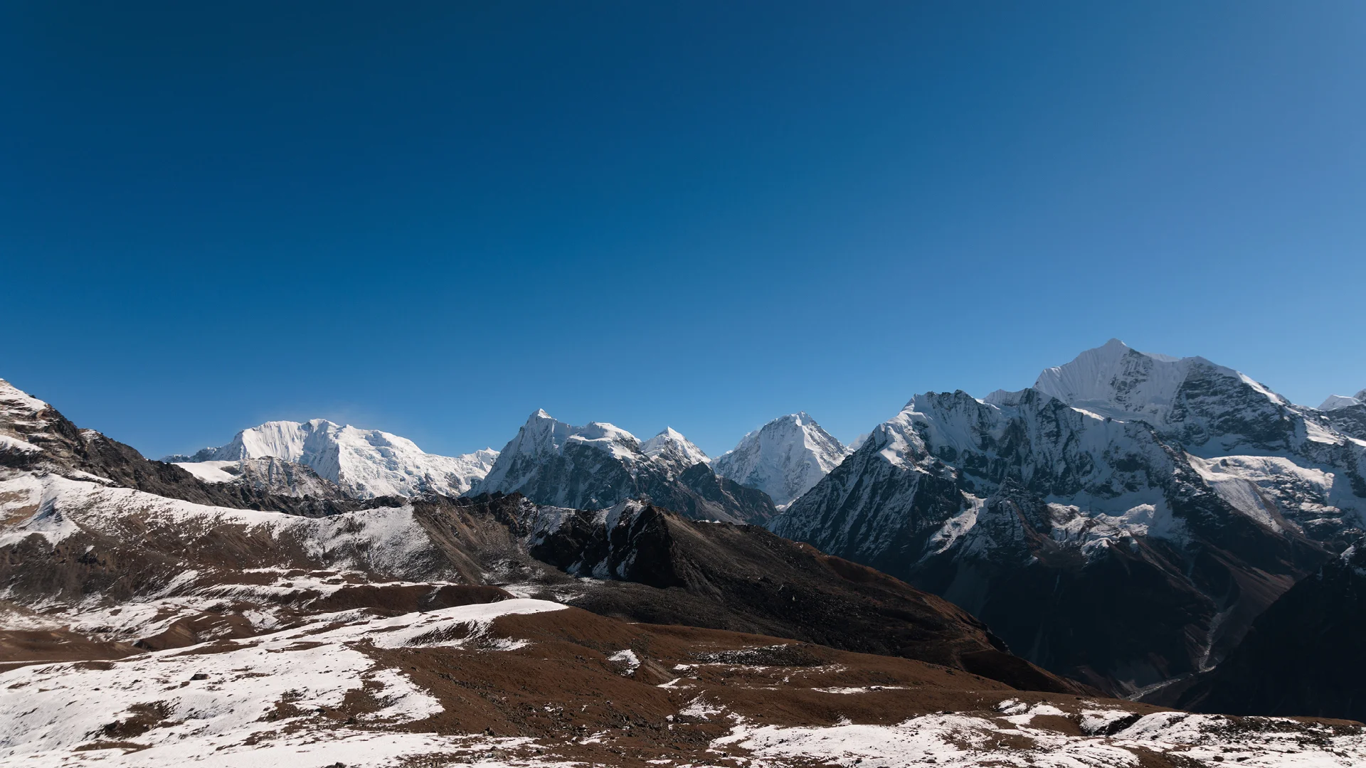 View from the top of Tserko Ri - Langtang Valley Nepal