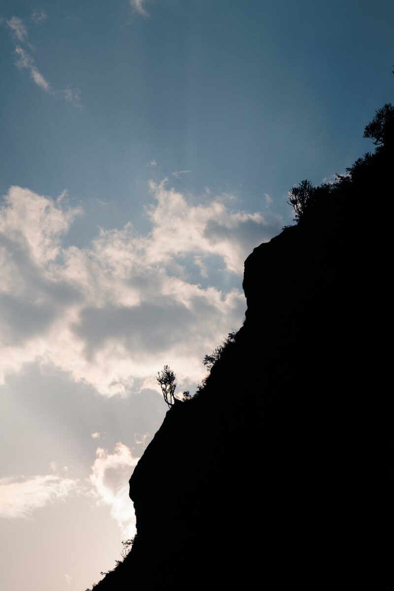 Sunrise in the valley of Langtang