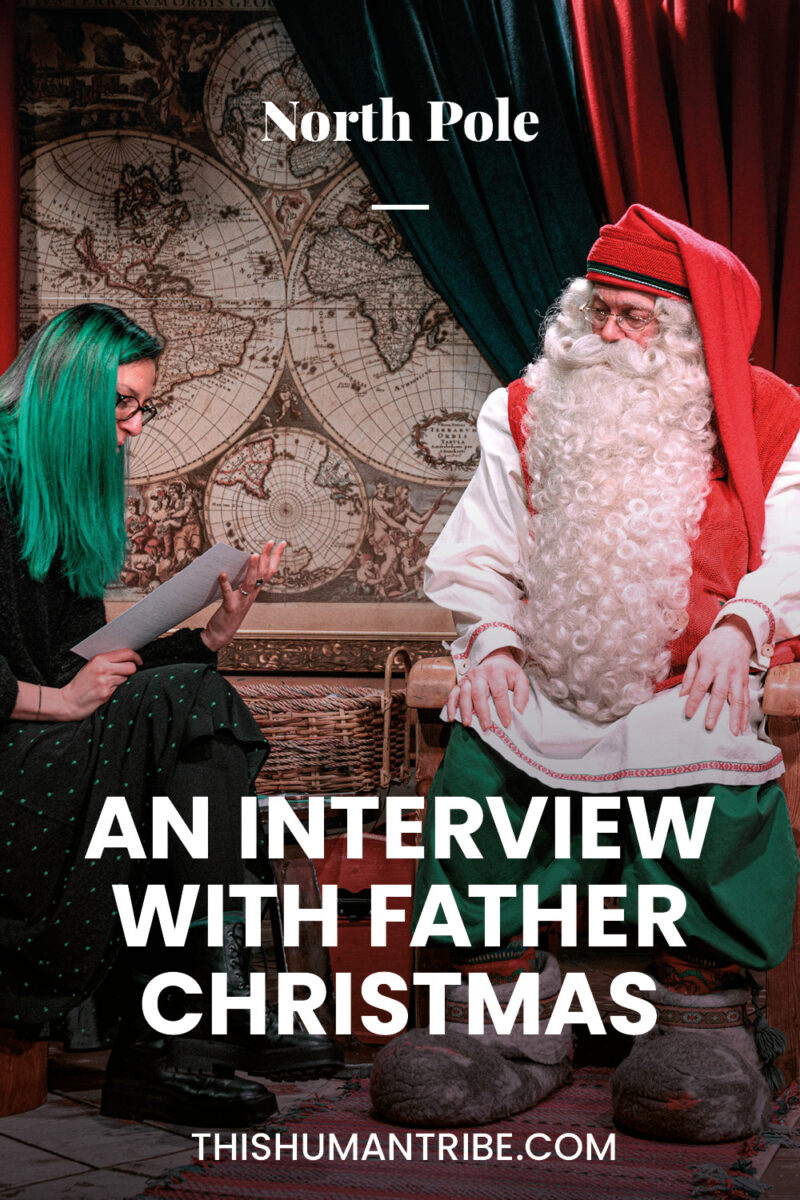 Pinterest Link Santa interview Rovaniemi