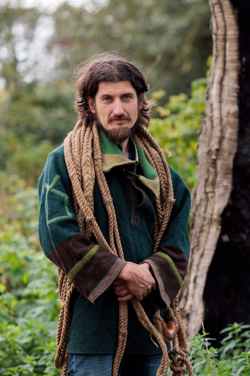 portrait of Piotr Pilasiewicz wil bee keeper
