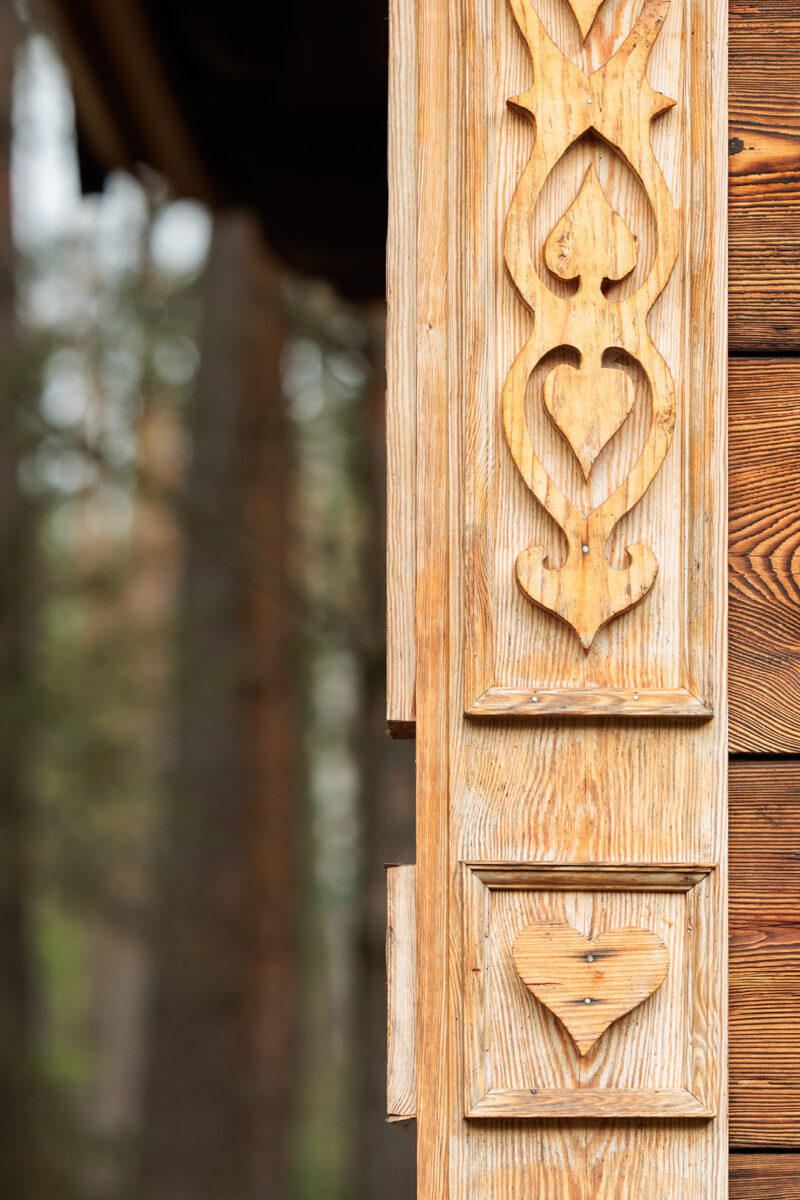 details of Wiktor's cabin in the Białowieża forest