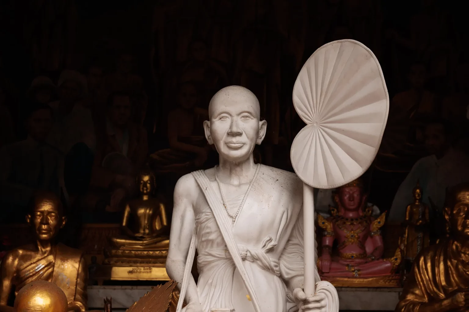 Great monk Khruba Siwichai statue in Doi Suthep, Chiang Mai - Thailand
