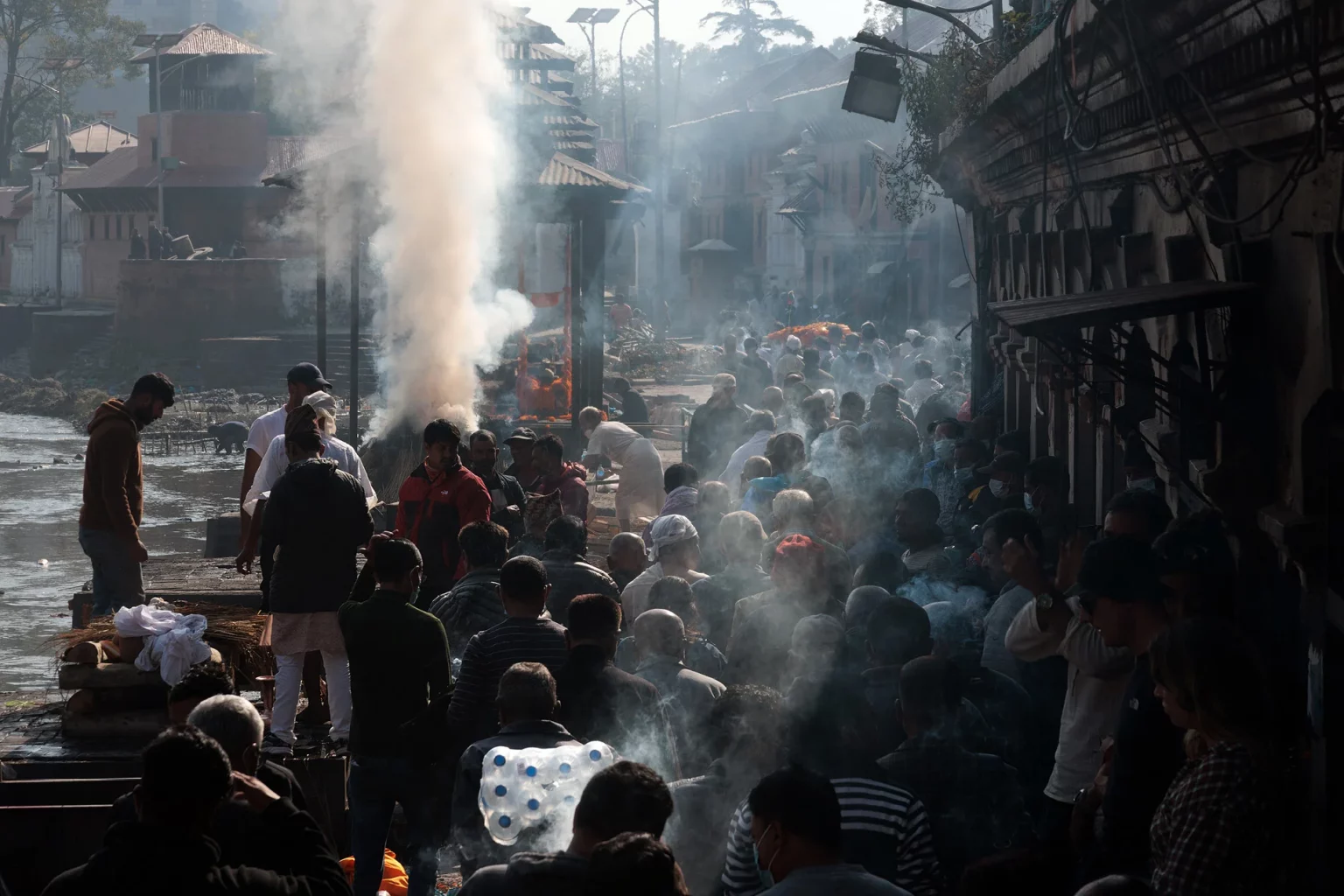 Foggy view of the creamation ground of Pashupatinath - Nepal - This Human Tribe